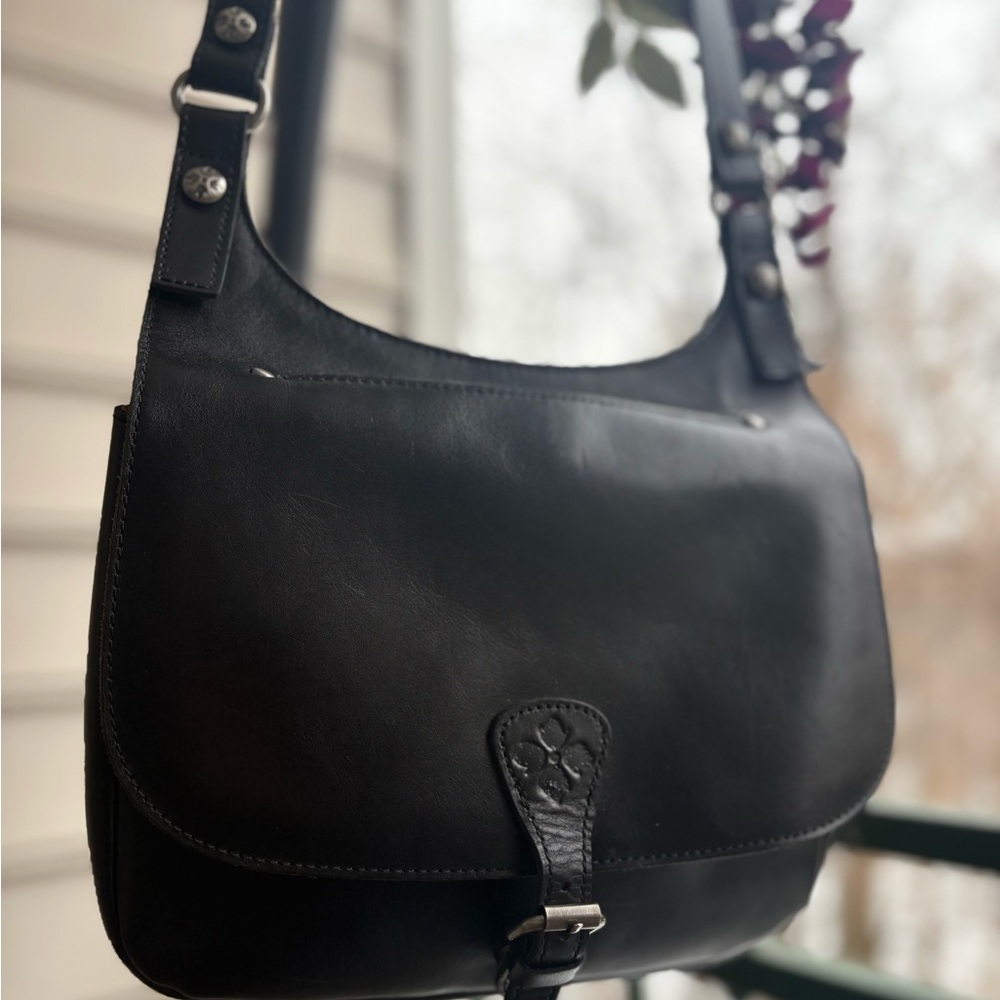 Patricia Nash London Leather Saddle Bag | Heritage Collection | Suede Interior - Picture 2 of 16